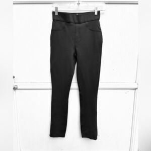 Spanx leggings XS olive green skinny pull on pants shape wear slimming casual